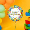 Folinis balionas Happy birthday Konstruktorius 45 cm