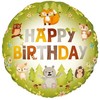 Folinis balionas Happy birthday Miško draugai 45 cm