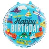 Folinis balionas Happy birthday Transportas 45 cm