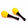 Plastikiniai marakasai Condorwood, 6cm geltoni 2vnt