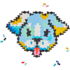 Plus Plus dėlionė pagal skaičius, ŠUNIUKAS, 500 det.