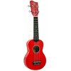 Soprano ukulelė Condorwood, raudona