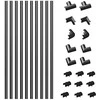 Ecost prekė po grąžinimo, D-Line 20 x 10 mm kabelių kanalas kabeliams tvarkyti, kabelių juosta (Atnaujinta)