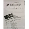 Ecost prekė po grąžinimo Dickie Dyer Vandens slėgio matuoklis 010 Bar 3/4" BSP vyriškas sriegis 8847 (Atnaujinta)