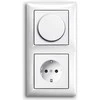 Ecost prekė po grąžinimo Ebrom pilnas LED LED Dimmer/Rotacy Dimmer + Busch Jäger Balance Si Alpine W (Atnaujinta)