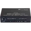 Ecost prekė po grąžinimo FINETECH VSP01202 HDMI 2.0 Splitter 1x2 with 4K HDR Down Scaler Audio-EDID (Atnaujinta)