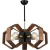 Pakabinamas šviestuvas Ecost prekė po grąžinimo Homemania Pendant Lamp Metal Gold Juodas Wood (Atnaujinta)