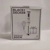 Ecost prekė po grąžinimo Juodas + BXHBA600E DECKER - 3 -in -1 600W multifunction diving mixer, 20 spe (Atnaujinta)