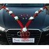 Ecost prekė po grąžinimo, Organza M + Hearts ® papuošalai automobiliams (grynai balta / raudona / ra (Atnaujinta)