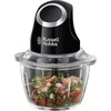 Ecost prekė po grąžinimo Russell Hobbs Mini Electric Chopper [Glass Jar incl. Storage Lid] Matt Blac (Atnaujinta)