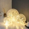 Ecost prekė po grąžinimo Set of 3 LED Glass Balls with Light Chain warm baltas Indoor (Atnaujinta)