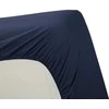 Ambiante Cotton Uni HL Dark Mėlyna paklodė su guma Čiužinio dydis - 180x200 cm