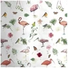 Beddinghouse Medvilninis vaikiškas antklodės užvalkalas Flower Birds Rožinė Antklodės matmenys - 100x140 cm