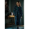 Pip Studio Chalatas Les Fleurs Dark Mėlyna Chalato dydis - L