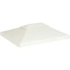 Atsarginis pavėsinės uždangalas, kreminė balta, 310g/m², 3x4m