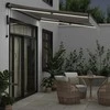Ištraukiama markizė Antracito ir baltos 350 x 250 cm