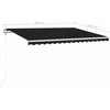 Automatinė markizė su LED/vėjo jutikliu, antracito, 400x300cm