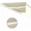 Automatinė markizė su uždanga/LED/vėjo jutikliu, kreminė, 5x3m
