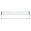 Badmintono tinklas su plunksninukais, 600x155 cm
