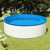 Baseinas su pakabinamu skimeriu ir siurbliu, baltas, 350x90cm
