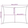 Burė nuo saulės, smėlio, 7x5m, 100% oksfordo poliesteris
