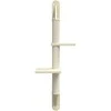 Draskyklė katėms su draskymo stovu, kreminė, 108cm