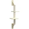 Draskyklė katėms su draskymo stovu, kreminė, 108cm