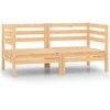Dvivietė sodo sofa, pušies medienos masyvas