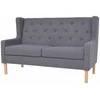 Dvivietė sofa, audinys, pilka