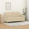 Dvivietė sofa, kreminės spalvos, 140cm, audinys