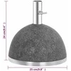 Esschert Design Stovas skėčiui nuo saulės, juodas, 11,5kg, S dydžio