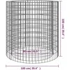 Gabiono laužavietė, 100cm skersmens, galvanizuota geležis