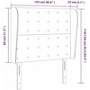 Galvūgalis su auselėmis, rožinis, 103x23x118/128cm, aksomas