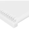 Galvūgalis su LED, baltos spalvos, 200x5x118/128 cm