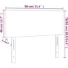 Galvūgalis su LED, juodos spalvos, 90x5x78/88cm, dirbtinė oda