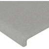 Galvūgalis su LED, šviesiai pilkas, 100x5x118/128cm, audinys
