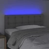 Galvūgalis su LED, šviesiai pilkas, 90x5x78/88cm, audinys