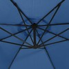 Gembinis sodo skėtis nuo saulės su LED, tamsiai mėlynas, 350cm