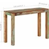 Konsolinis staliukas, 110x35x76cm, perdirbtos medienos masyvas