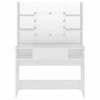 Kosmetinis staliukas su LED, baltas, 100x40x135cm, MDF