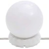 Kosmetinis staliukas su LED, juodas, 90x50x132,5cm, mediena