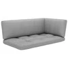 Lauko baldų komplektas Dvivietė sofa iš palečių su pagalvėlėmis, impregnuota pušis