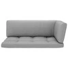 Lauko baldų komplektas Dvivietė sofa iš palečių su pagalvėlėmis, impregnuota pušis