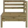 Keturvietė sodo sofa, impregnuota pušies mediena
