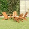 Lauko baldų komplektas Sodo adirondack komplektas, 5 dalių, akacijos medienos masyvas