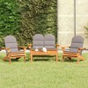 Lauko baldų komplektas Sodo adirondack komplektas, 4 dalių, akacijos medienos masyvas