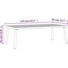 Lauko baldų komplektas Sodo kavos staliukas, antracito spalvos, 110x55x35cm, plienas