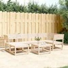Lauko baldų komplektas Sodo sofos komplektas, 6 dalių, pušies medienos masyvas