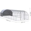 Lauko narvas viščiukams, 3x10x2m, galvanizuotas plienas