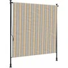 Lauko roletas, geltonas/baltas, 200x270cm, audinys ir plienas